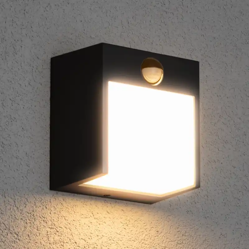 Vysoce Kvalitní Brilagi - LED Venkovní nástěnné svítidlo se senzorem TERNI LED/12W/230V černá IP44