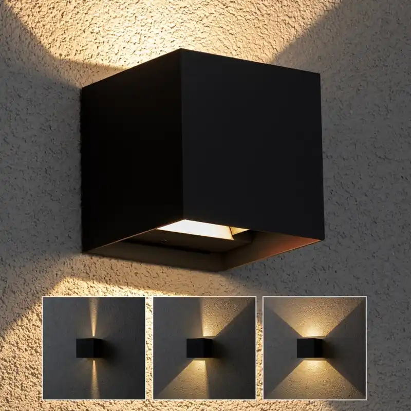 Brilagi - LED Venkovní nástěnné svítidlo CUBE LED/6W/230V černá IP54 Kup Teď
