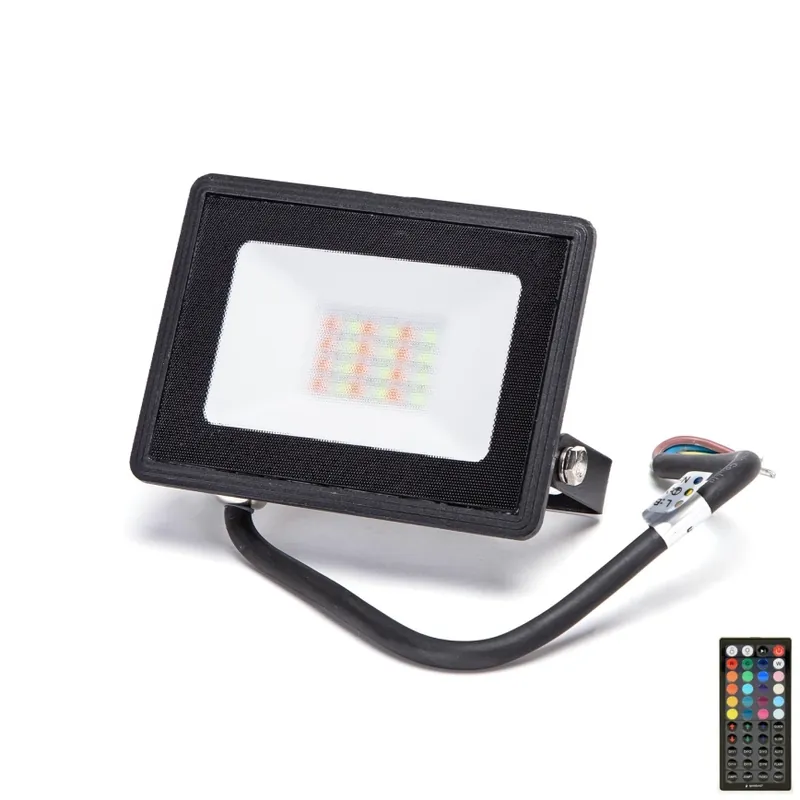 Aigostar - LED RGBW Stmívatelný reflektor LED/20W/230V IP65 + dálkové ovládání Finální Výprodej