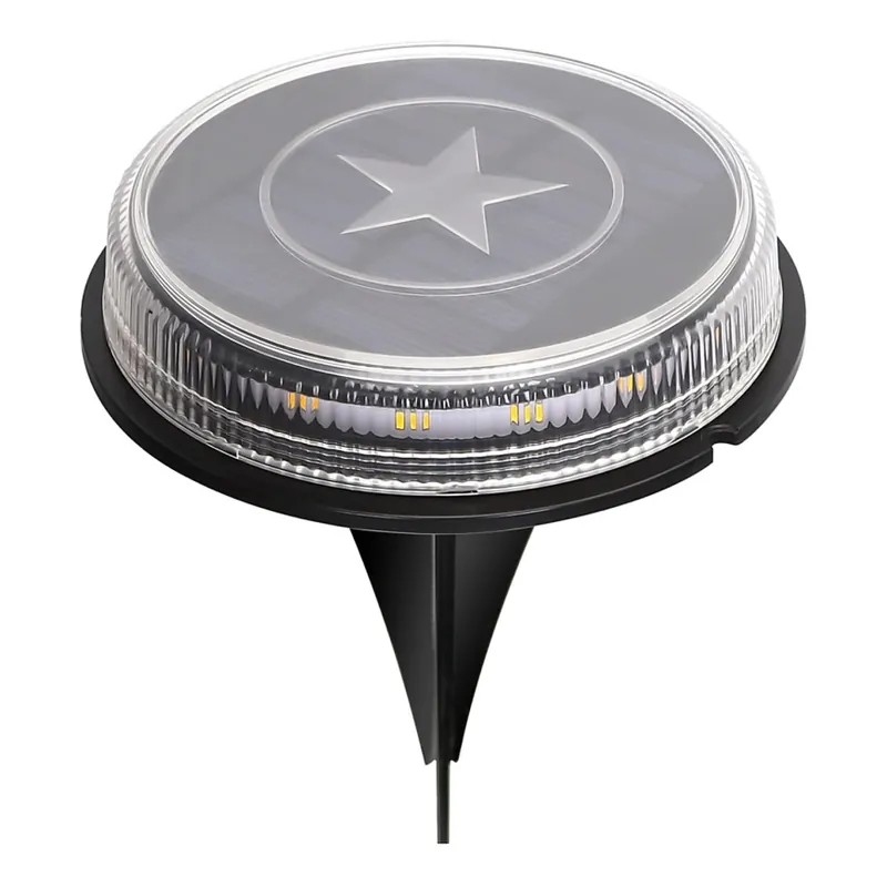 Aigostar - LED Solární lampa LED/0,6W/5,5V 24,5 cm 500 mAh 3200K IP66 černá Víkendová Akce