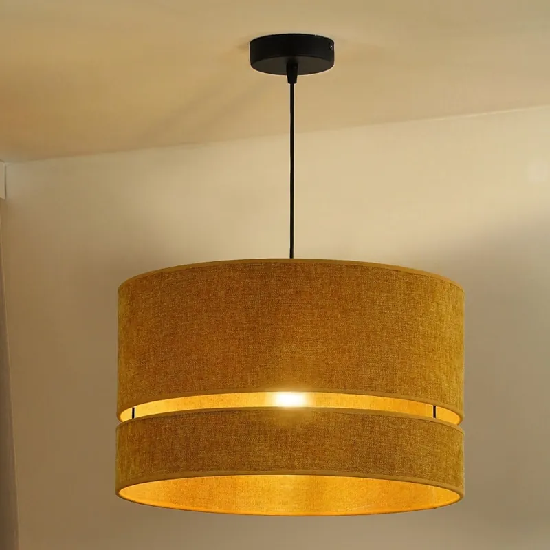 Značkový Duolla - Lustr na lanku DOUBLE 1xE27/15W/230V pr. 40 cm oranžová
