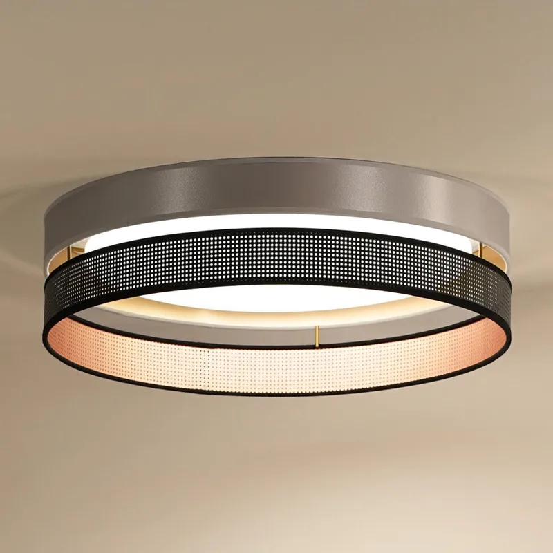 Duolla - LED Stropní svítidlo ROLLER DUO SHINY LED/24W/230V pr. 45 cm stříbrná/černá Akční Nabídka