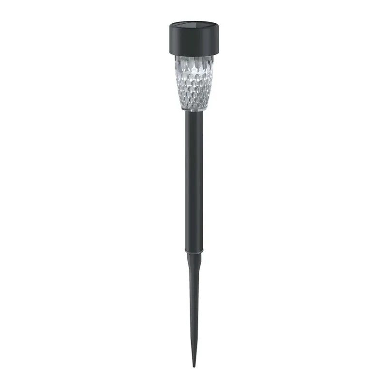 Aigostar - LED Solární lampa LED/0,006W/1,2V 40 mAh 29,7 cm černá 6500K IP44 Nejlepší Cena