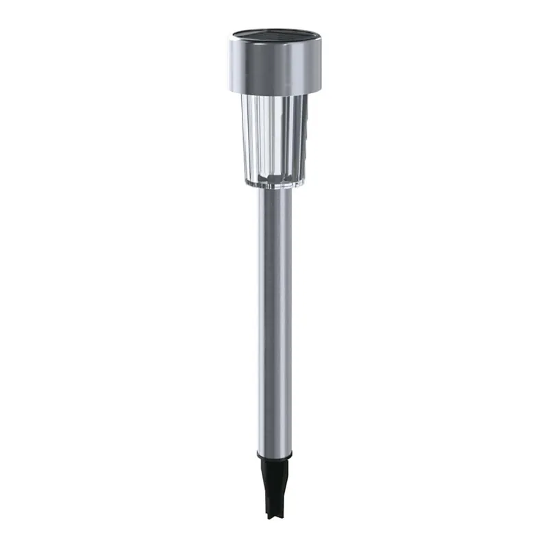 Aigostar - LED Solární lampa LED/0,006W/1,2V 29,5 cm 40 mAh matný chrom 6500K IP44 Kup Teď
