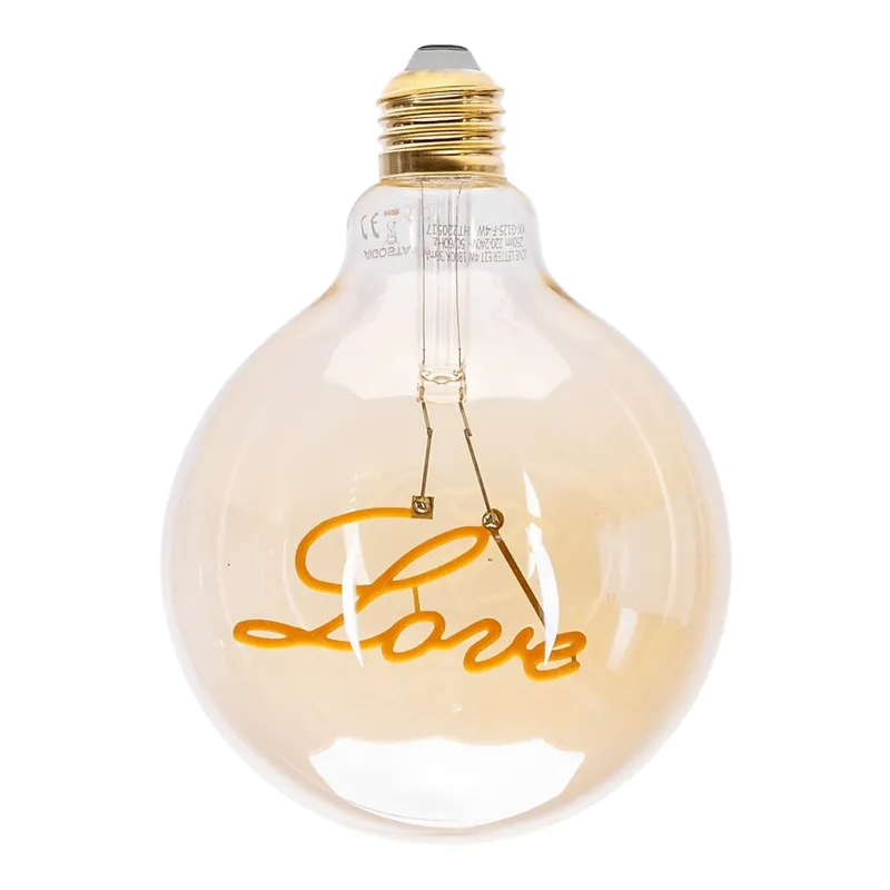 Výprodej LED Žárovka FILAMENT E27/4W/230V 1800K love - Aigostar