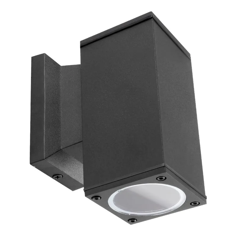 Nejlepší Cena Aigostar - Venkovní nástěnné svítidlo 1xGU10/230V černá IP65 hranatý