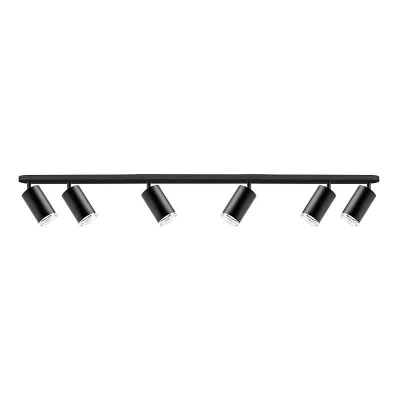 Koupelnové bodové svítidlo TURYN 6xGU10/10W/230V IP44 černá Vrácení Zdarma