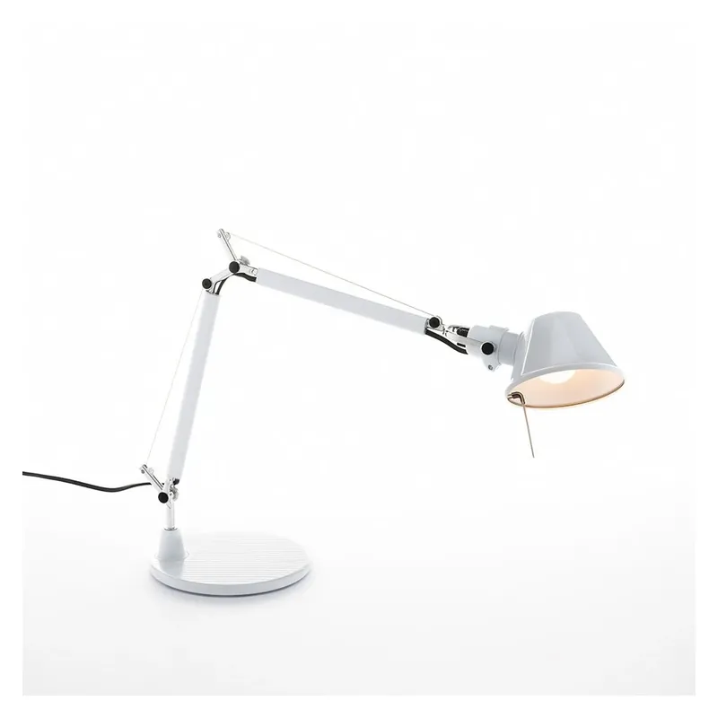 Cenový Hit Artemide Tolomeo Micro tavolo, leskle bílá stolní lampa, 1x6W LED E14, 45+37cm