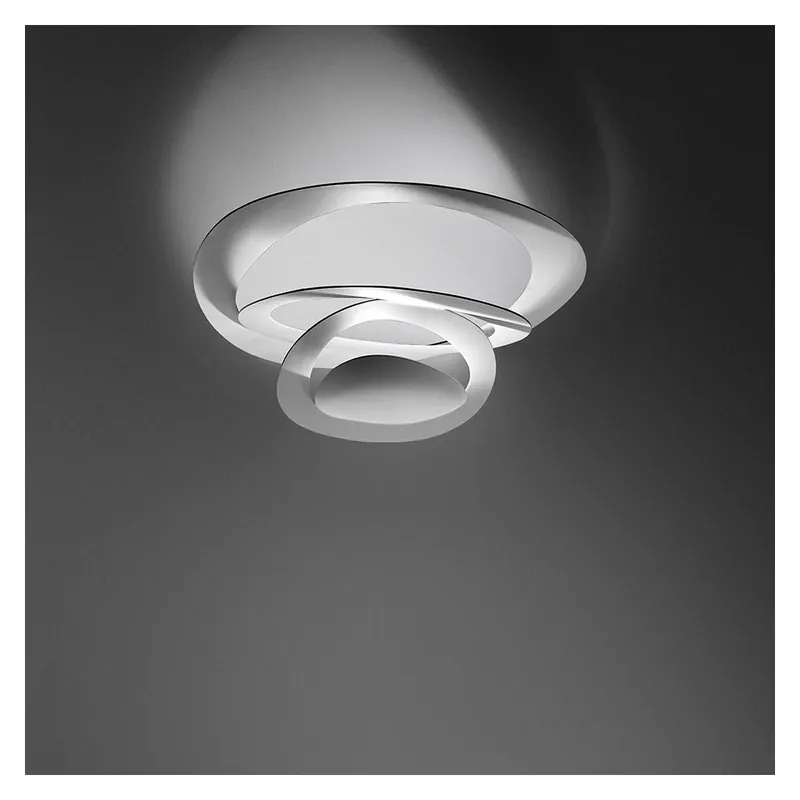 Expresní Doručení Artemide Pirce mini soffitto halo, bílé designové stropní svítidlo, 1x400W R7s, prům.69cm