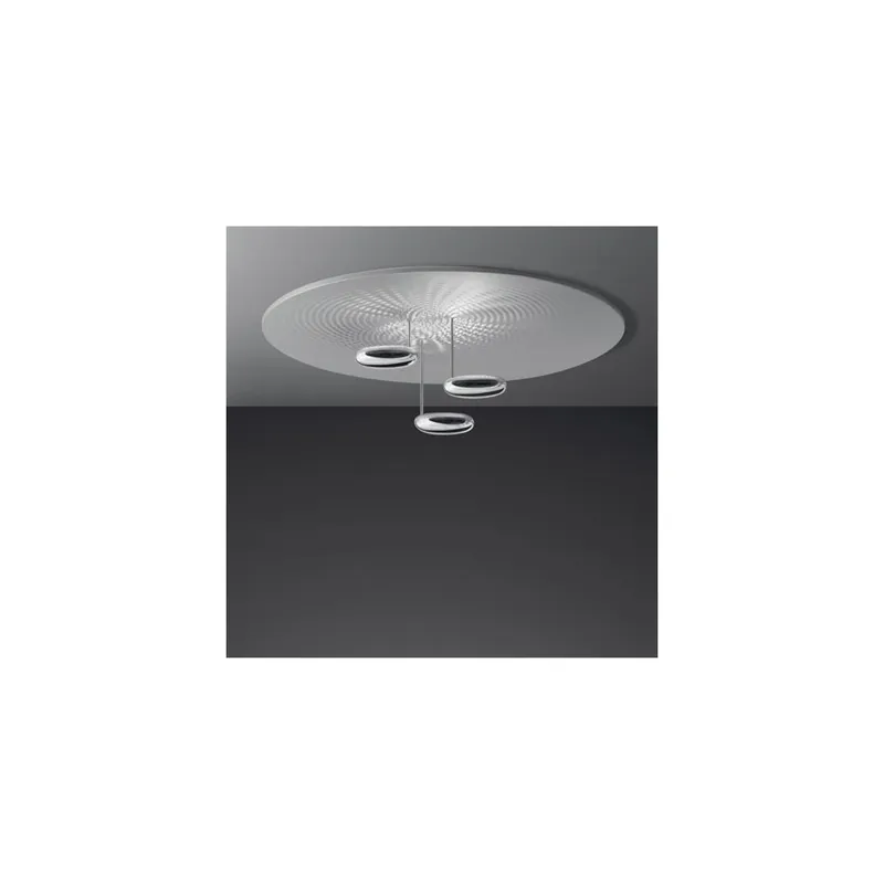 Artemide Droplet, designové stropní svítidlo, 3x29W LED 2700K stmívatelné, chrom-hliník, prům. 110cm Poslední Šance