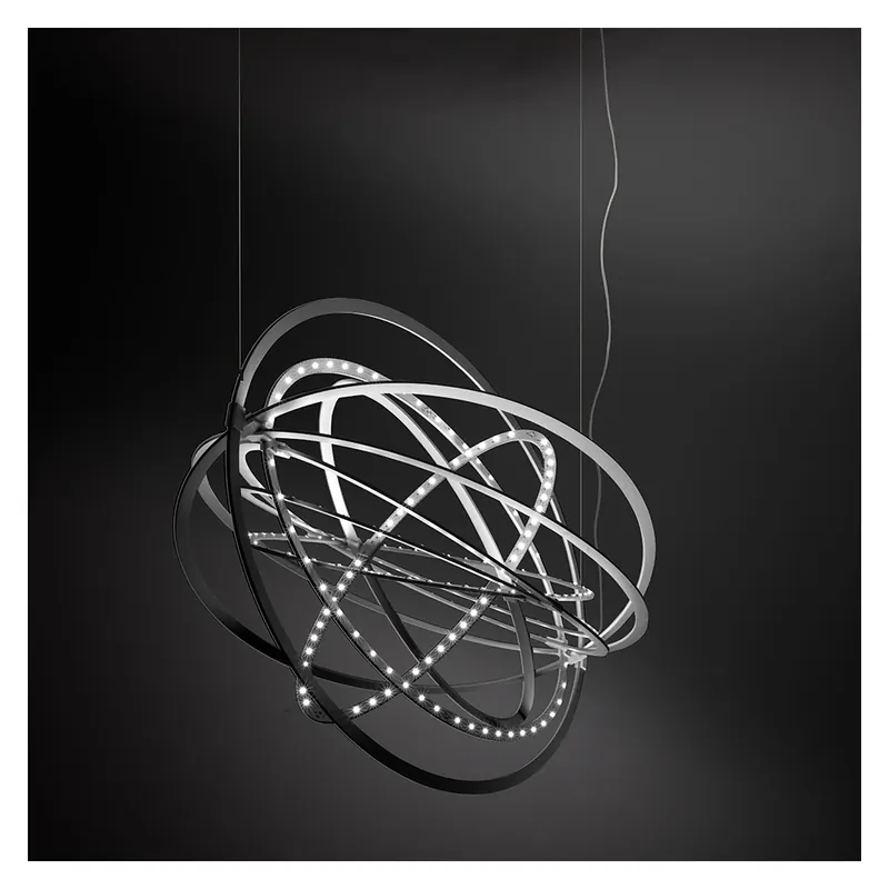 Rychlé Dodání Artemide Copernico sospensione, designové závěsné LED svítidlo, 38W LED, hliník, 104x64cm