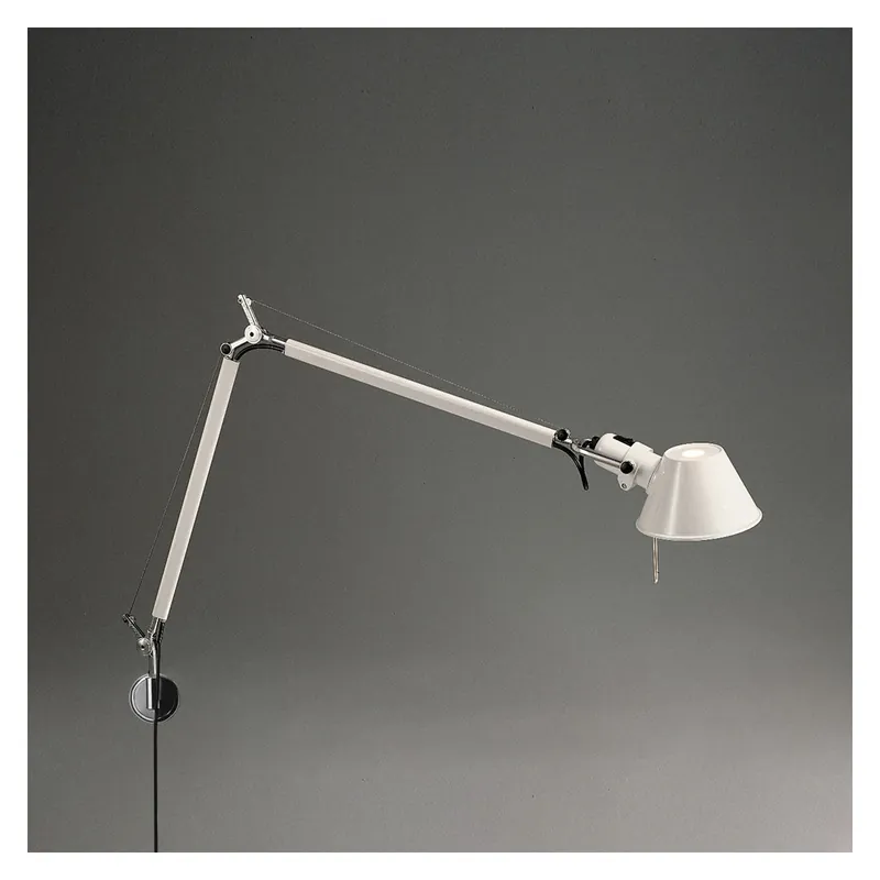 Pouze Dnes Artemide Tolomeo Parette, bílá nástěnná lampa s vypínačem, 1x10W LED E27, 81+67cm