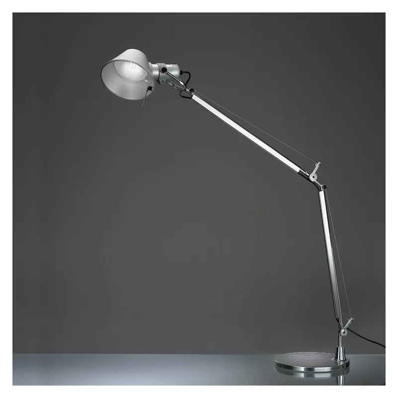 Speciální Cena Artemide Tolomeo Tavolo LED, hliníková stolní lampa se stmívačem, 8W LED 2700K, 78+64cm
