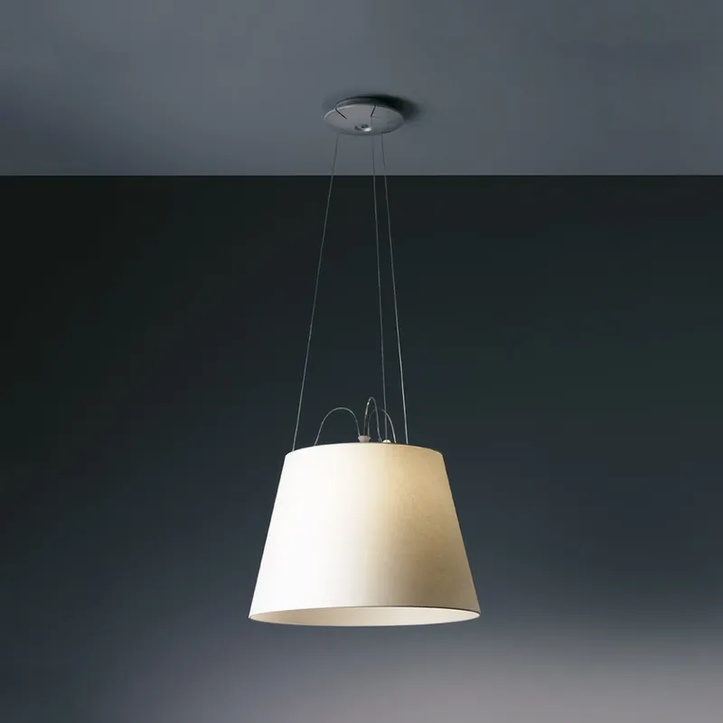 Artemide Tolomeo Mega sospensione 42, designové závěsné svítidlo, 1x21W E27, stínítka z pergamenu průměr 42cm Sleva