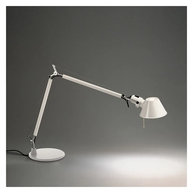 Artemide Tolomeo Mini Tavolo, bílá stolní lampa s vypínačem, 1x10W LED E27, 68+54cm Nejlepší Volba