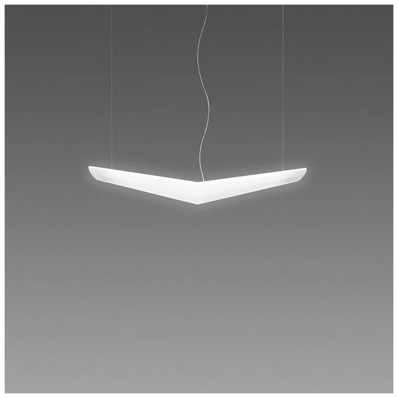 Bezpečná Platba Artemide Mouette Symmetric, závěsné designové svítidlo, 55W LED 3000K, 135cm, délka závěsu 190cm