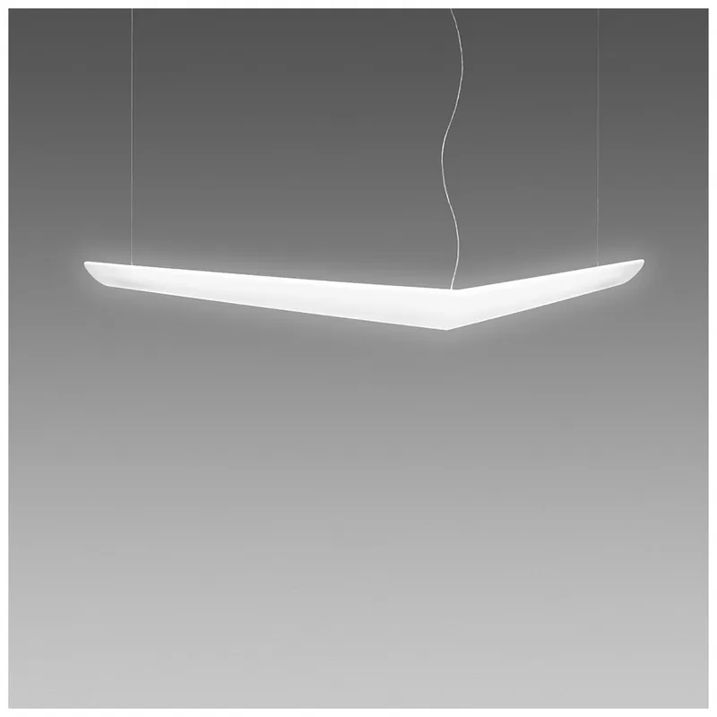 Artemide Mouette Asymmetrica, závěsné designové svítidlo, 80W LED 3000K stmívatelné DALI, 195cm, délka závěsu 190cm Super Cena