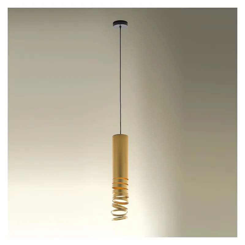 Artemide Decomposé Light, zlaté závěsné svítidlo, 1x8W E27, výška 60cm Cenový Hit