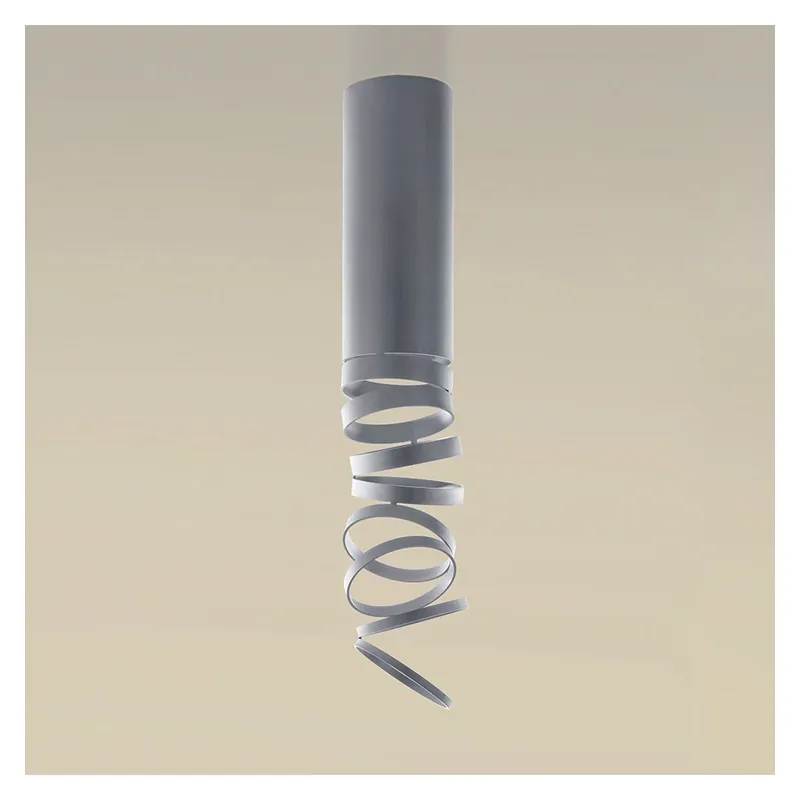 Zlevněný Artemide Decomposé Light, šedé stropní svítidlo, 1x8W E27, výška 60cm
