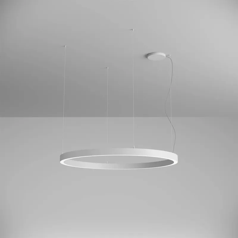 Arelux Xambit, bílé závěsné kruhové svítidlo, 75W LED 4000K, prům. 120cm Nízká Cena