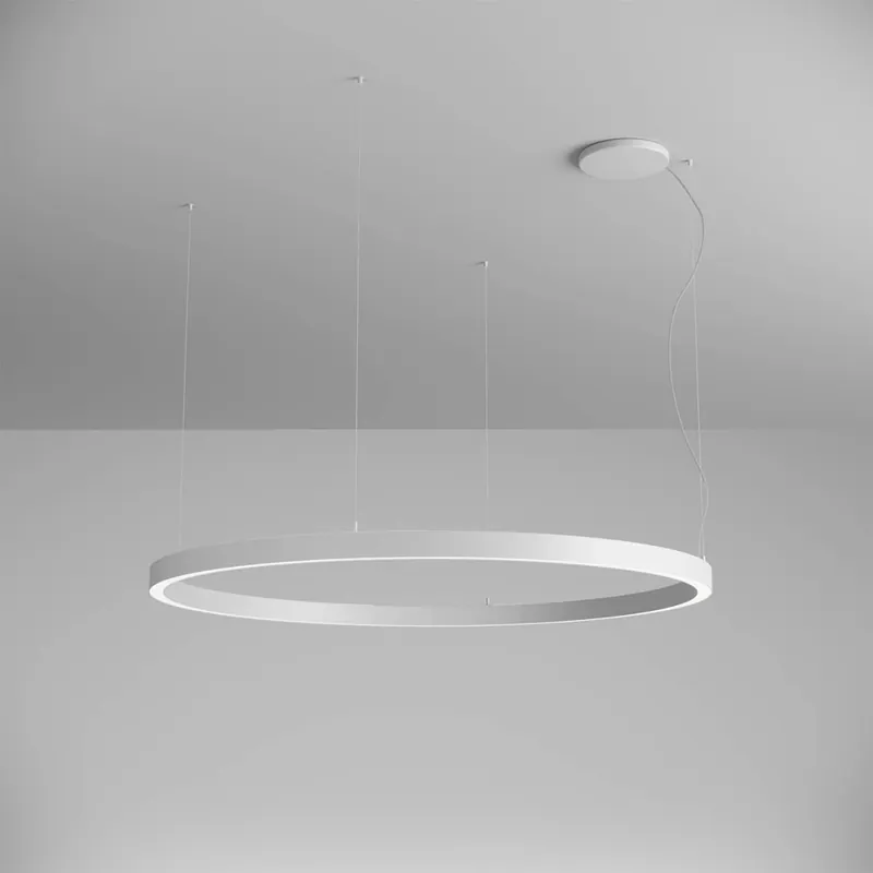 Přímo Od Výrobce Arelux Xambit, bílé závěsné kruhové svítidlo, 97W LED 3000K, prům. 154cm