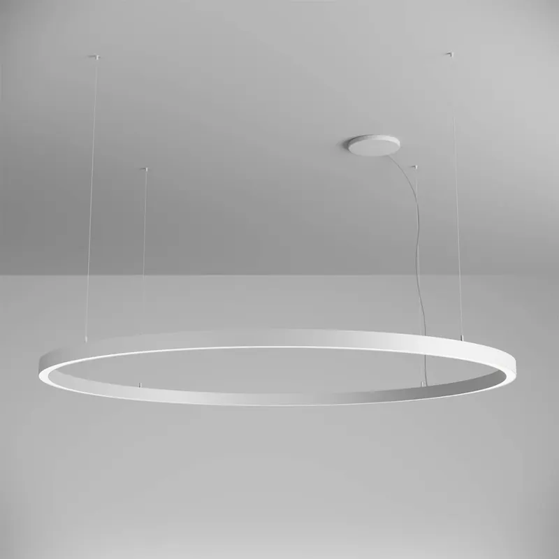 Arelux Xambit, bílé závěsné kruhové svítidlo, 120W LED 3000K, prům. 204cm Nová Kolekce