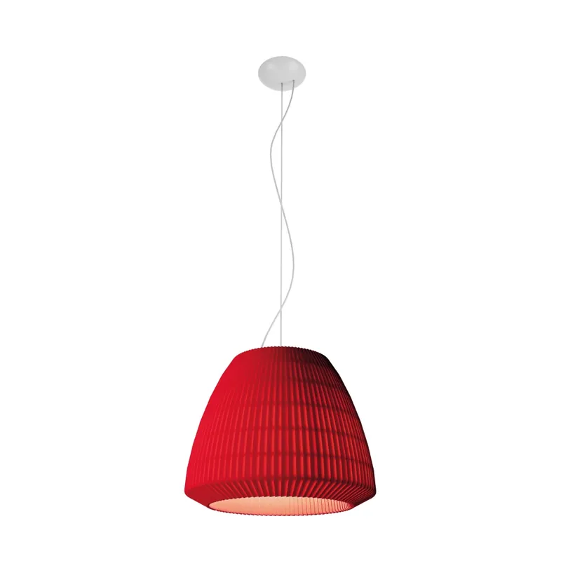 Axolight Bell 45, závěsné svítidlo z červeného textilu, 1x70W E27, prům. 45cm Bezpečná Platba