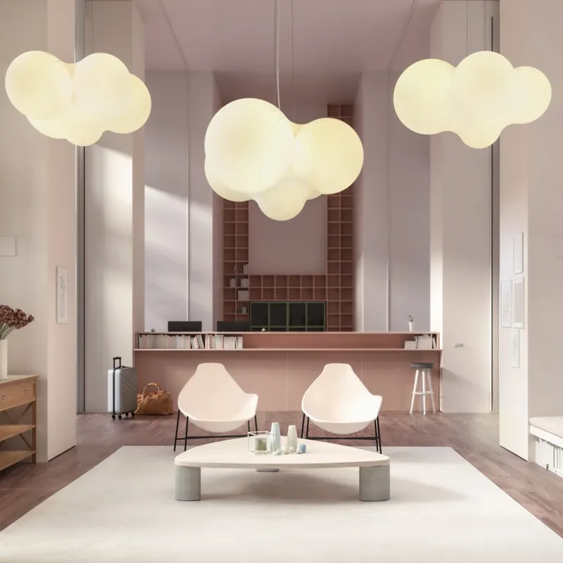 Nejlepší Cena Axolight Cloudy, rozměrné závěsné svítidlo, 92W LED 3000K stmívatelné, prům. 128cm