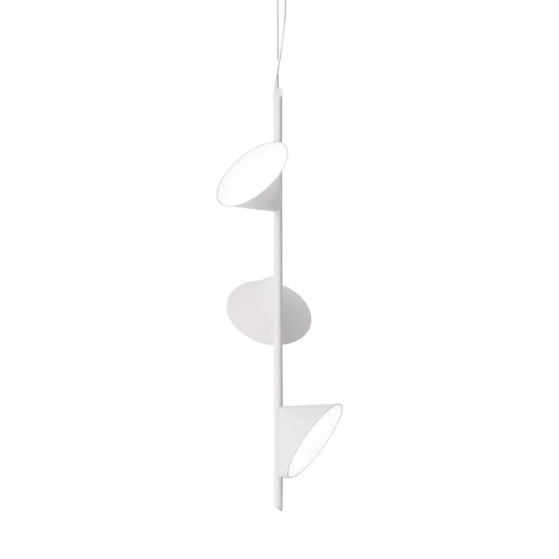 Axolight Orchid, bílé závěsné svítidlo, 3x15W LED 3000K, stmívatelné, výška 97cm Expresní Doručení