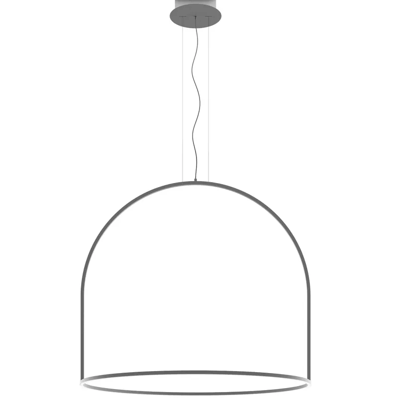 Axolight U-Light, závěsné svítidlo, 125W LED, 3000K, černá, prům. 160cm Rychlé Dodání