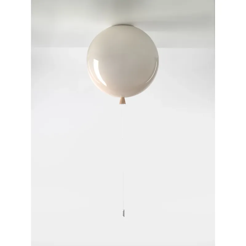 Novinka Brokis Memory, stropní svítící balonek ze světle růžového skla, 1x15W, prům. 40cm