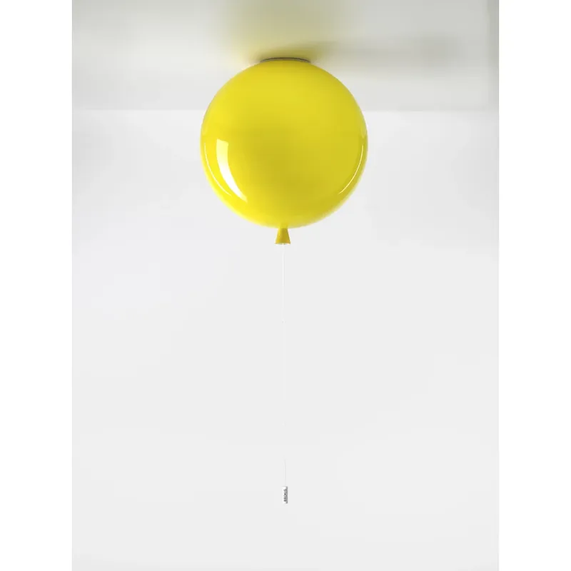 Výprodej Brokis Memory, stropní svítící balonek ze žlutého skla, 1x15W E27, prům. 40cm