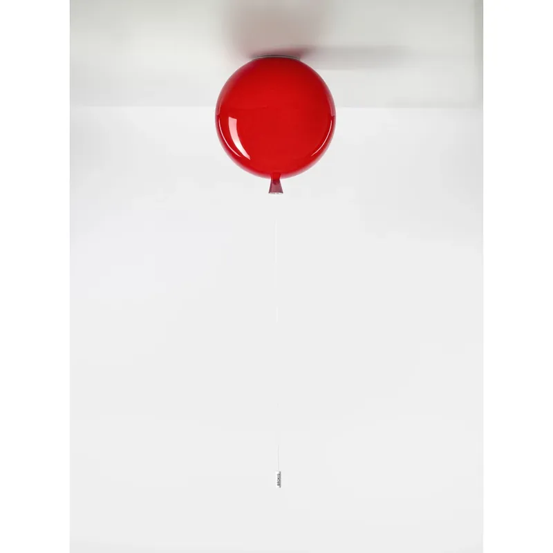 Brokis Memory, stropní svítící balonek z červeného skla, 1x15W E27, prům. 30cm Aktuální