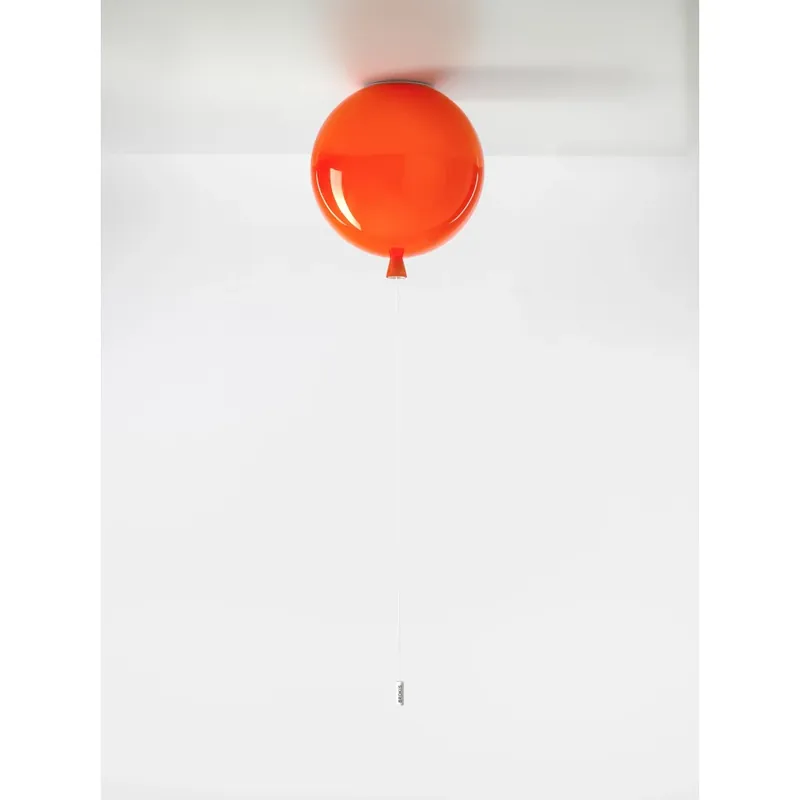 Ověřený Brokis Memory, stropní svítící balonek z oranžového skla, 1x15W E27, prům. 30cm