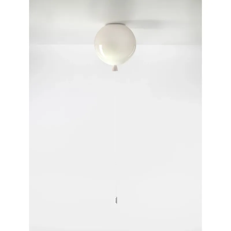 Brokis Memory, stropní svítící balonek ze světle růžového skla, 1x15W E27, prům. 25cm Dokud Zásoby Vydrží