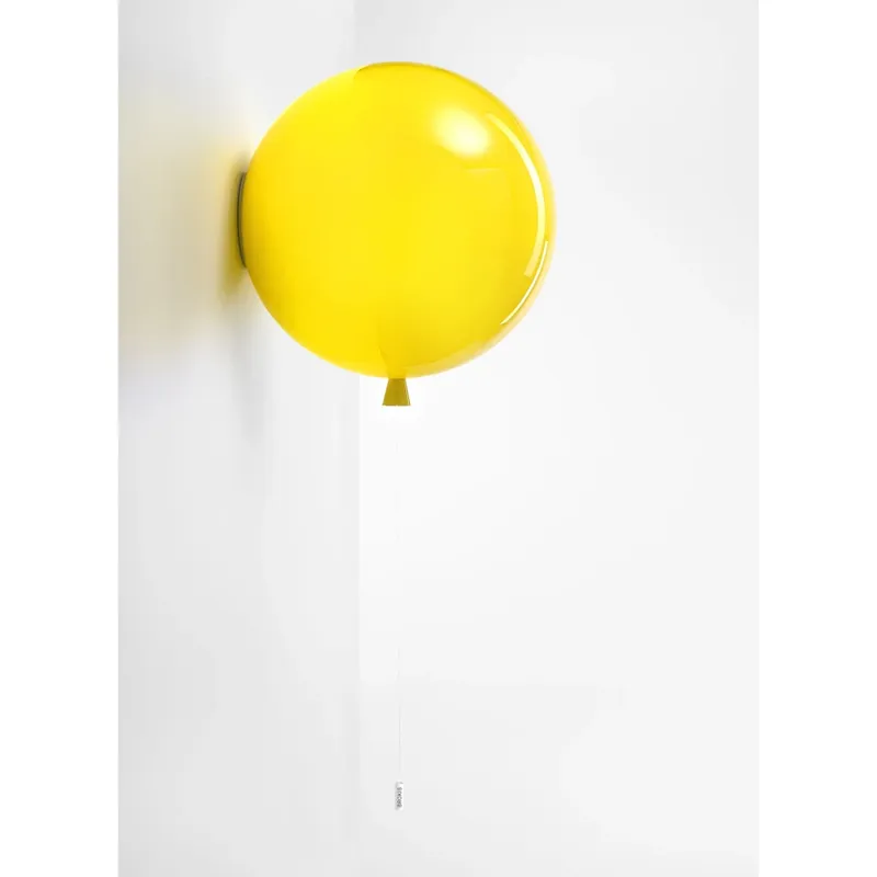 Cenově Výhodný Brokis Memory, nástěnný svítící balonek ze žlutého skla, 1x15W E27, prům. 40cm
