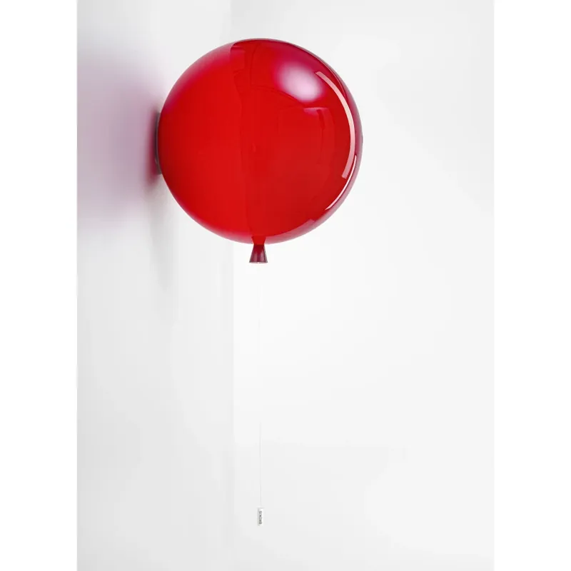Nejprodávanější Brokis Memory, nástěnný svítící balonek z červeného skla, 1x15W E27 E27, prům. 40cm