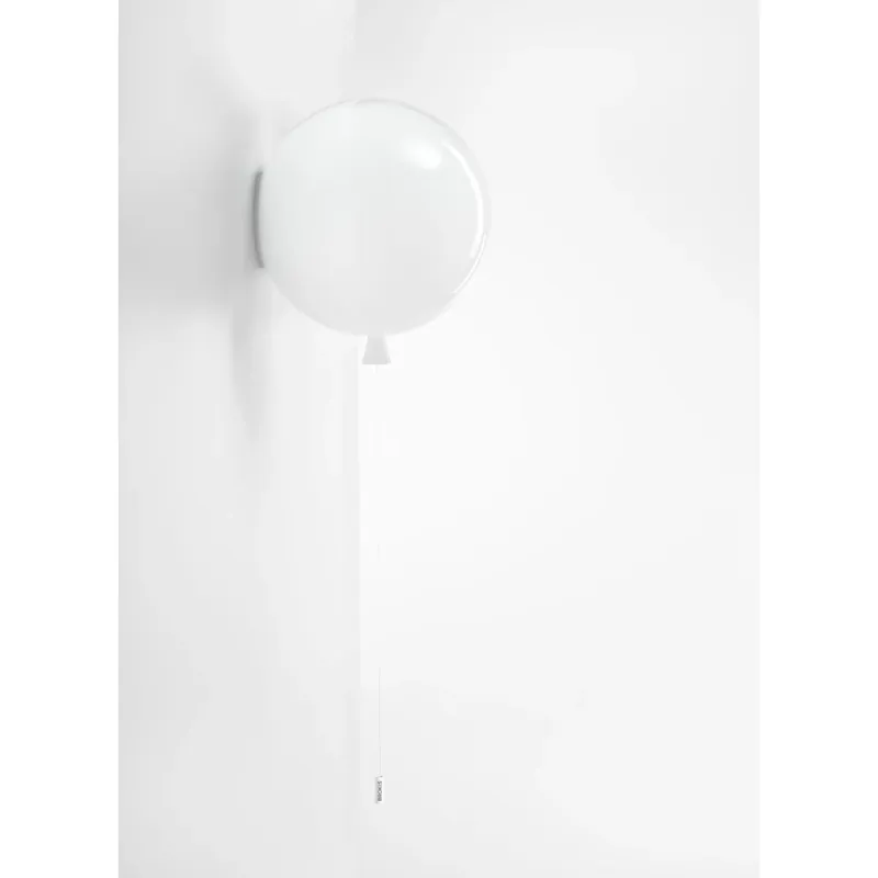 Bezpečná Platba Brokis Memory, nástěnný svítící balonek ze bílého skla, 1x15W E27, prům. 30cm