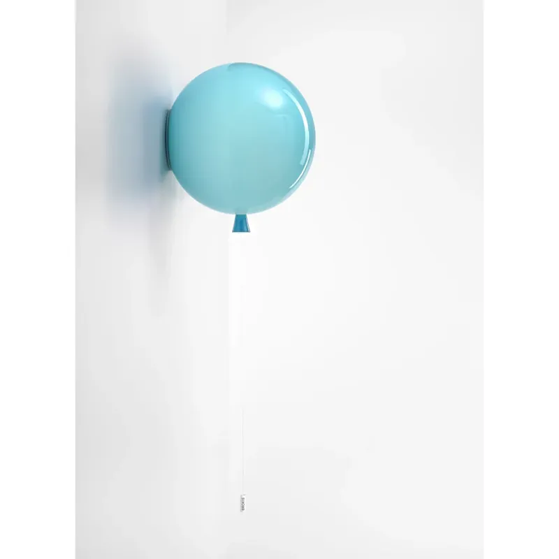 Brokis Memory, nástěnný svítící balonek ze tyrkysového skla, 1x15W E27, prům. 30cm Nová Kolekce