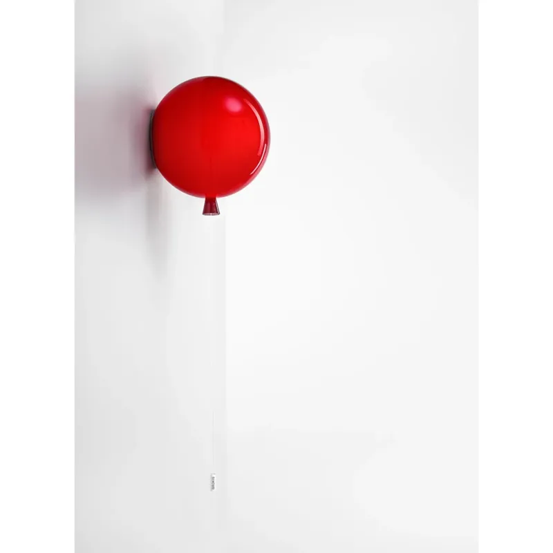 Brokis Memory, nástěnný svítící balonek z červeného skla, 1x15W E27, prům. 25cm Nejprodávanější