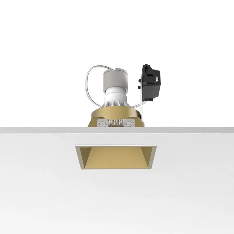 Bezpečná Platba Flos Easy Kap 80 Square Fixed, zlatá bodovka, 1x max50W PAR16, 8x8cm