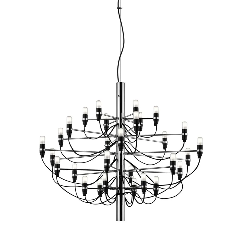 Novinka Flos 2097-30, luxusní chromový lustr, 30x15W E14 čirá, prům. 88cm, výška 72cm