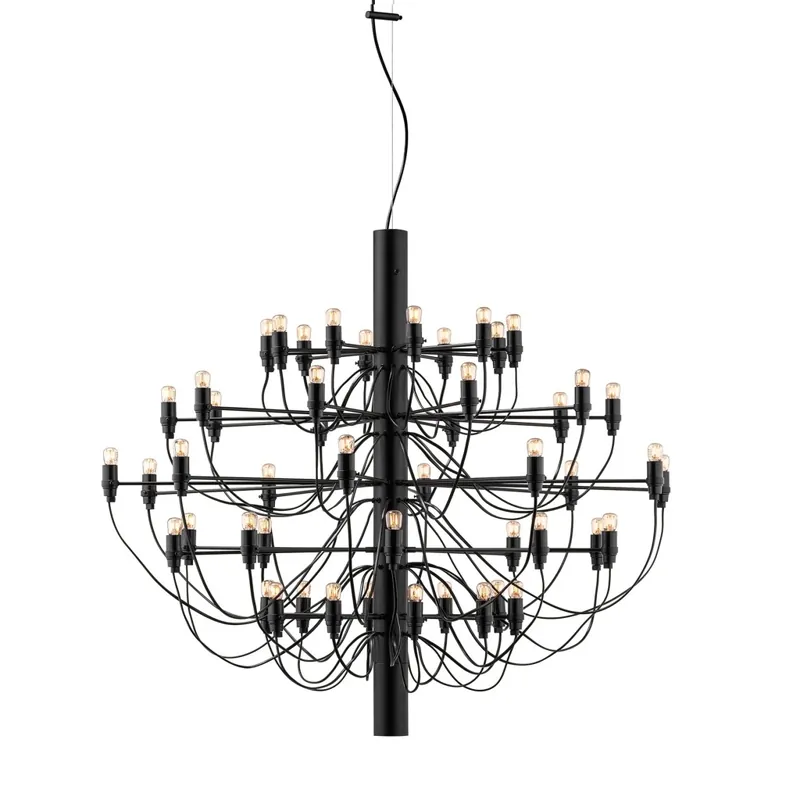 Top Prodej Flos 2097-50, luxusní matně černý lustr, 50x15W E14 čirá, prům. 100cm, výška 88cm