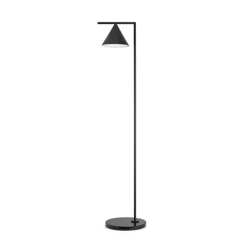 Sleva Flos Captain Flint, lampa se stmívačem v kombinace mramoru a antracitu, 20W LED 2700K, výška 153,7cm
