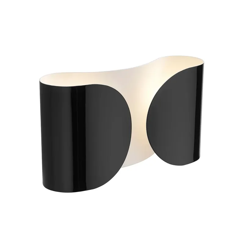 Sleva Flos Foglio, designové nástěnné svítidlo, 2x100W E27, černá, délka 37cm