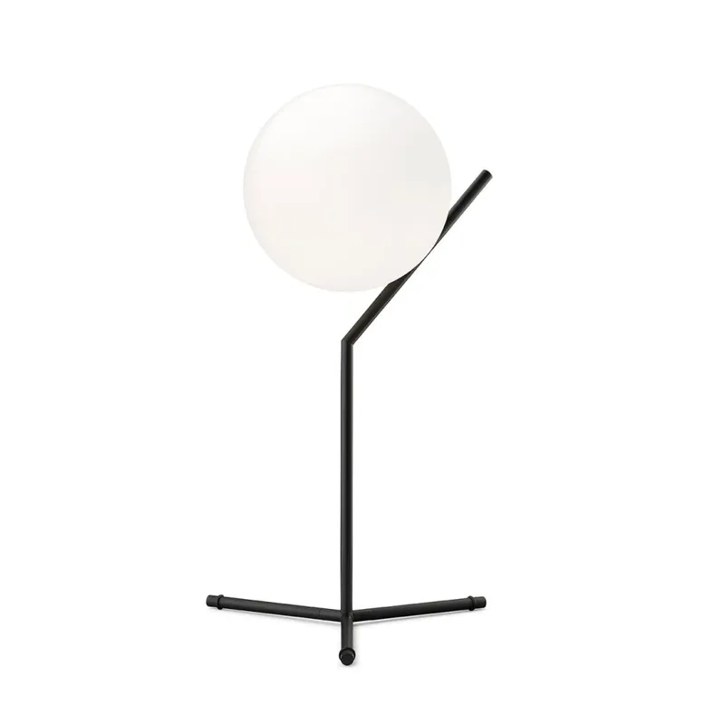 Originální Flos IC Lights T1 High, designová lampa se stmívačem, 1x60W E14, černá, Ø 20cm, výška 53cm