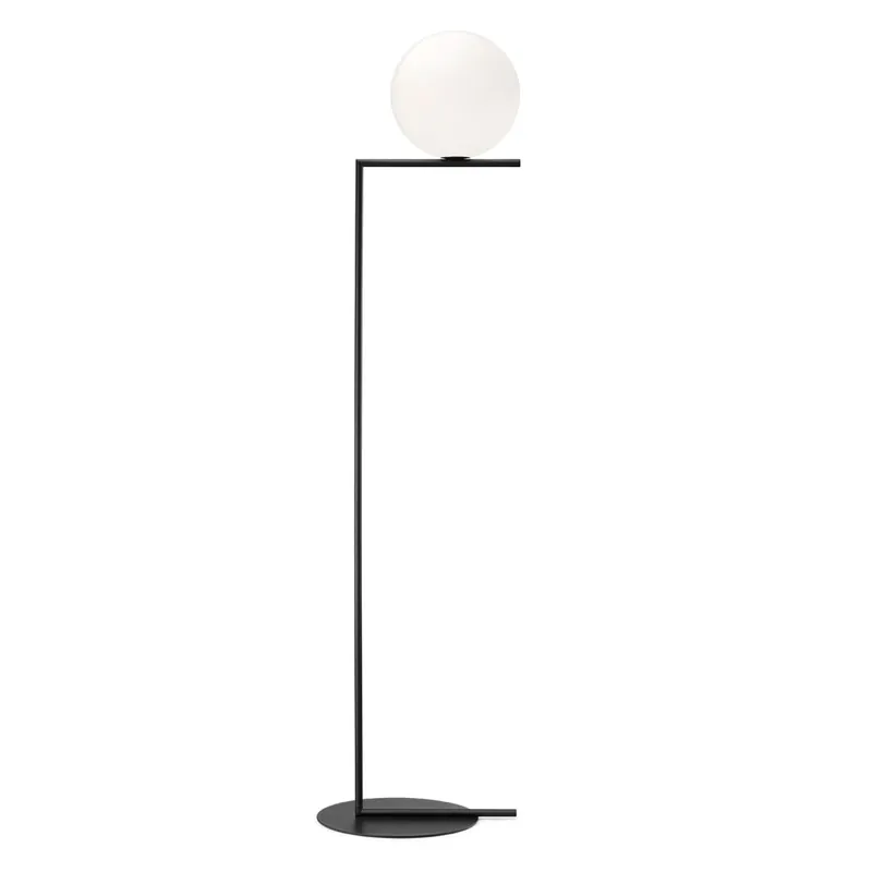 Horká Nabídka Flos IC Lights F2, designová stojací lampa se stmívačem, 1x205W E27, černá, Ø 30cm, výška 185cm