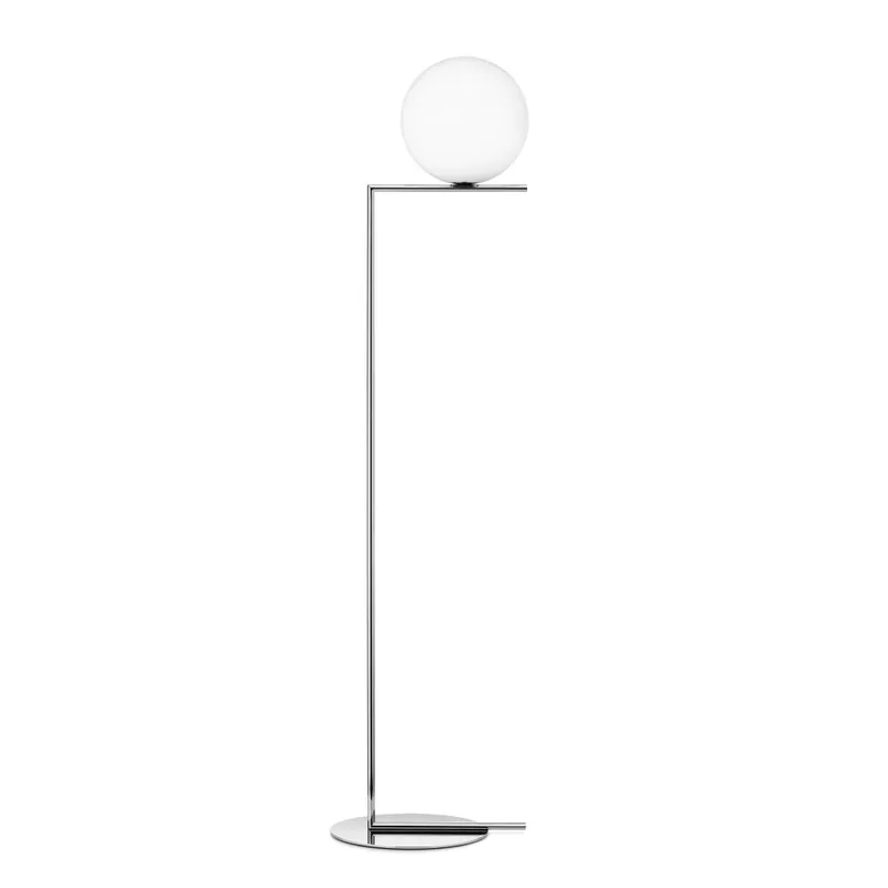 Poslední Šance Flos IC Lights F2, designová stojací lampa se stmívačem, 1x205W E27, chrom, Ø 30cm, výška 185cm
