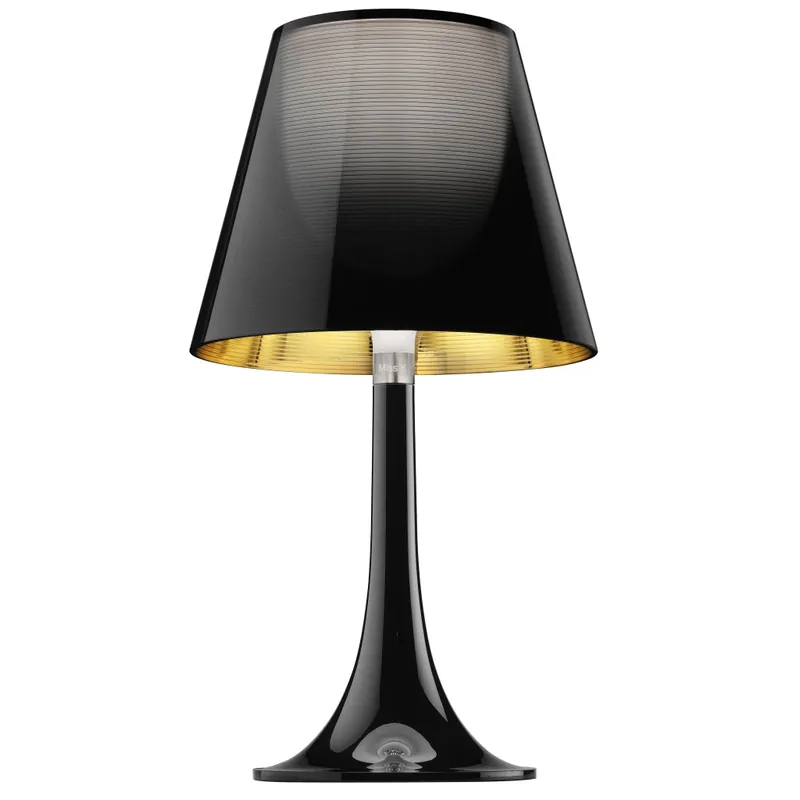 Autentický Flos Miss K, stolní lampička se stmívačem, 1x70W E27, aluminizovaná černá, výška 43cm