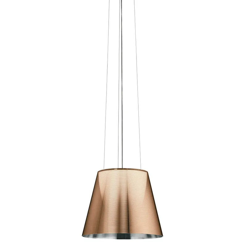 Flos KTribe S2, designové závěsné svítidlo, 1x150W E27, aluminizovaný bronz, prům. 39cm Výprodej